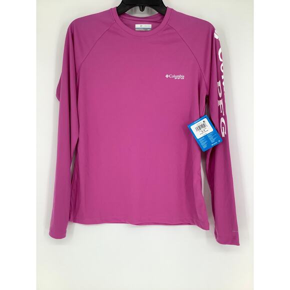 Columbia Women's Small Pink Tidal Tee II PFG Long Sleeve Outdoor Fishing O10-15 - Picture 2 of 8